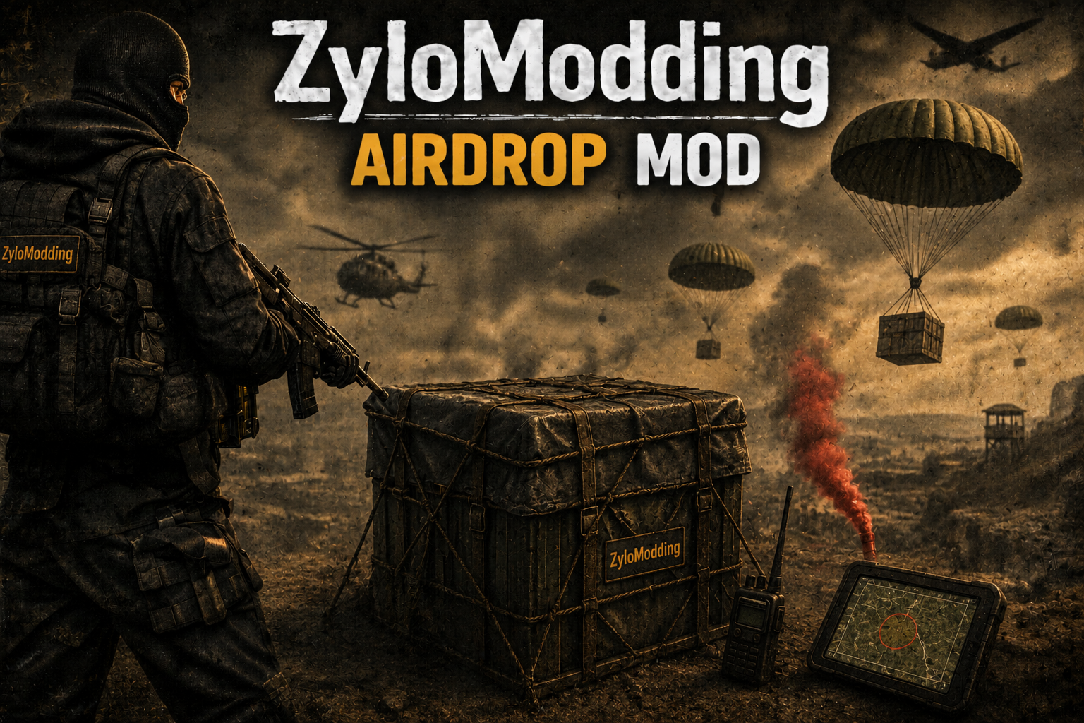 Airdrop Mod — in-game info tab