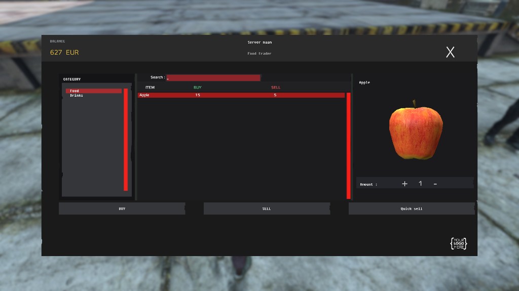 Trader Mod — food trader